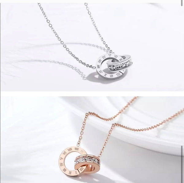 ROMAN ♡ AAA CZ Titanium Steel Tarnish free Necklace