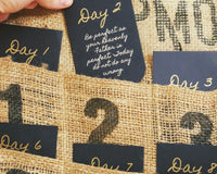 Burlap lent calendars