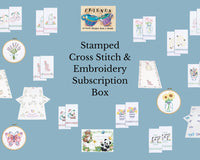 DIY Stamped Cross Stitch & Embroidery of the Month Sewing Surprises Box