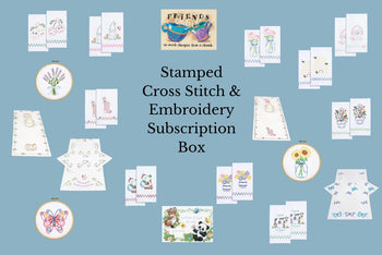 DIY Stamped Cross Stitch & Embroidery of the Month Sewing Surprises Box