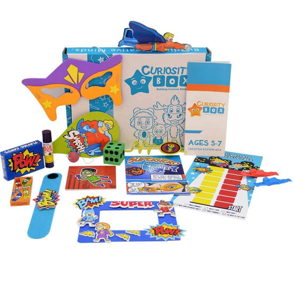 Superhero Toys Craft & Activity Box for Ages 5-7