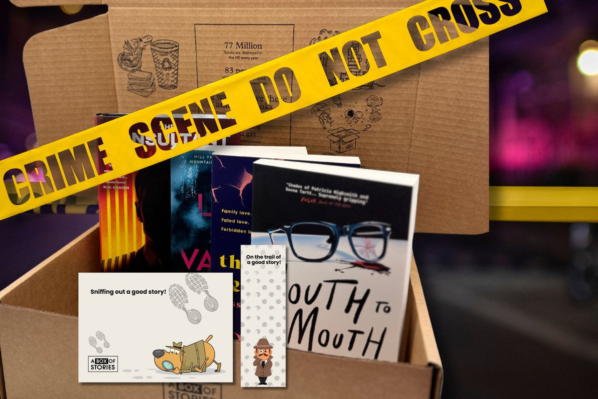 Crime, Thriller and Mystery - Box of 4 New Surprise Books Subscription Box