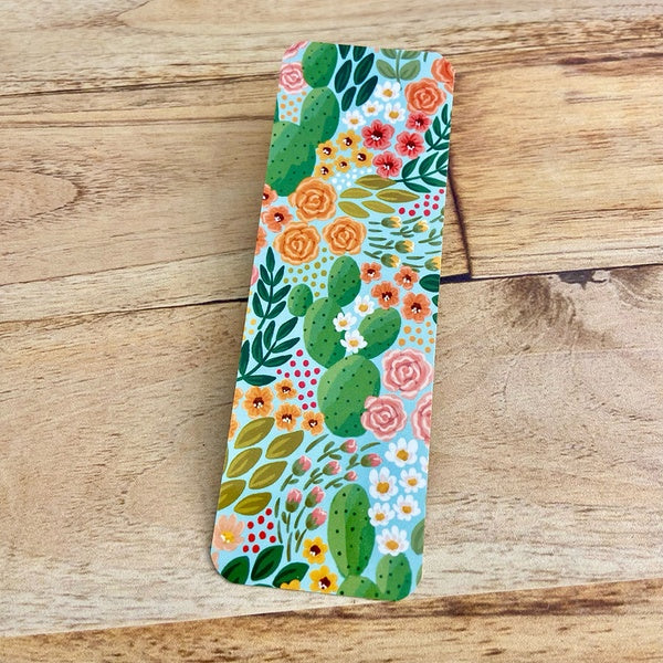 Cactus Blooms Bookmark