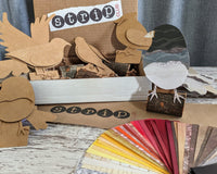 Torn Paper Art Craft Box