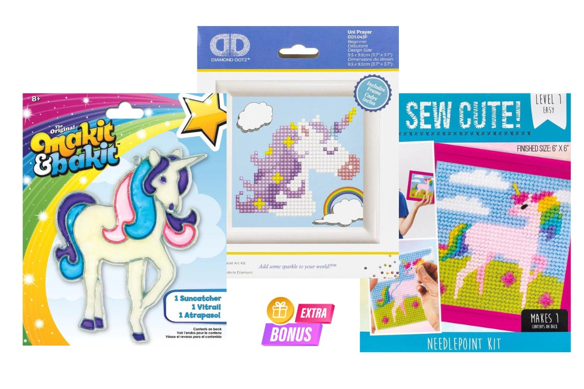 Kids Level 2 - Needlepoint & Punch Needle - Craft Subscription Box (Recommended Age 8+).