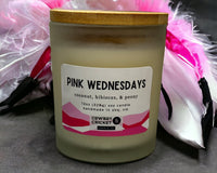 Pink Wednesdays Soy Candles and Melts - Coconut, Hibiscus, & Peony