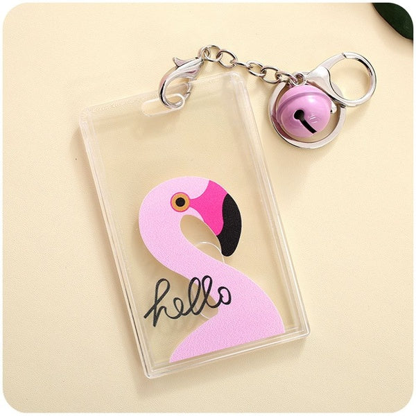 Plastic Plaque + Bell Keychain