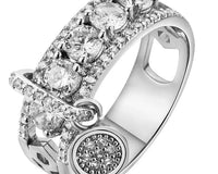 CHARM Statement Cubic Zirconia Ring