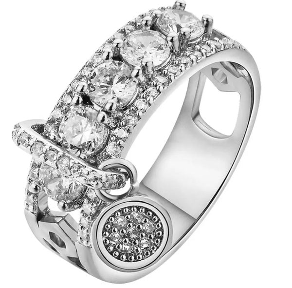 CHARM Statement Cubic Zirconia Ring