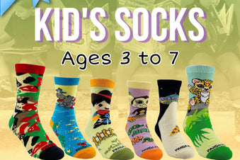 Sock Panda Kids Socks (Ages 3-7)  -  Two Pairs Each Month