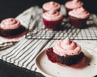 SOLD OUT: Cherry Filled Chocolate Cupcakes & Cherry Compote Buttercream: 1-Time Baking Kit