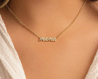 Sparkling 14k Gold ‘Momma’ Necklace - A Gift That Shows Mom You Care