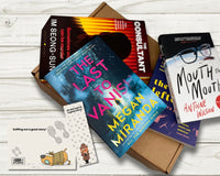 Monthly Surprise Book Box of 4x New Books - Mystery Book Gift Box For Book Lovers