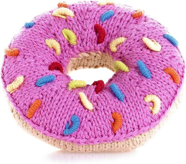 Pink donut rattle - from Pebble