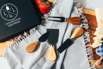 Ironwood Gourmet Cheese Knives || Acacia Wood