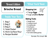 SOLD OUT: Brioche Bread: 1-Time Bread Making Kit