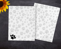 Paw Print Notepad