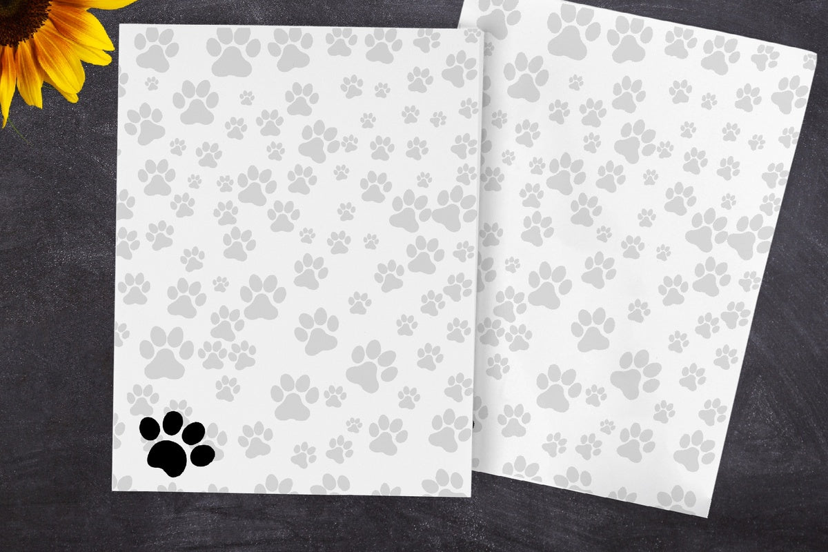 Paw Print Notepad