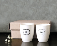 "Mr & Mrs" Egg Cup Set