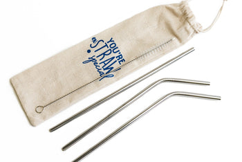 Sous Shop- Stainless Steel Reusable Straws and Cleaning Brush