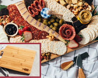 Platterful Handcrafted Wooden Bamboo Charcuterie Board (10x15")