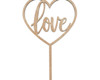 "Love" Cake Topper