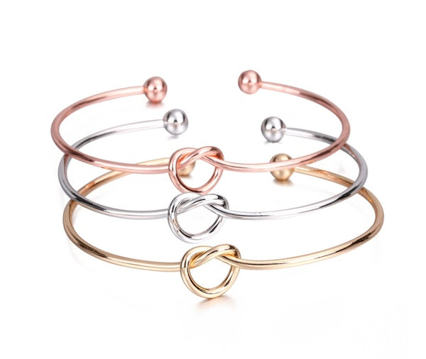 KNOT Minimalist  Silver| Gold Tarnish free Bracelet