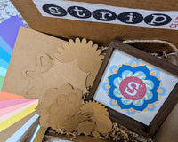 Torn Paper Art Craft Box