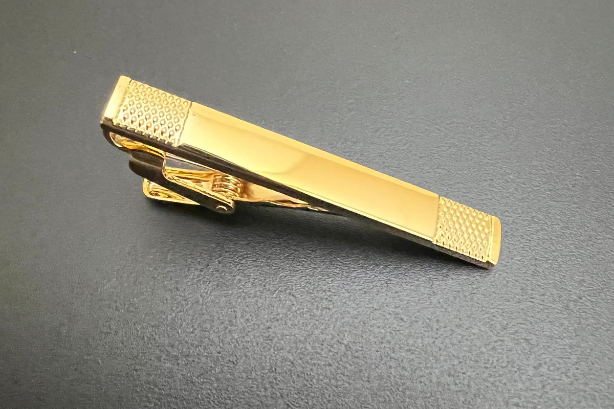 1.75" Tie Bar - Gold Bars