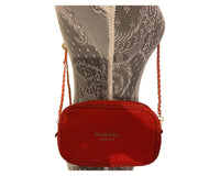 Chanel Precision Glittery Christmas Converted Bag- Red, Blue and Black