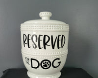 Dog Treat Jar