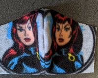 Black Widow Fleece Face Mask