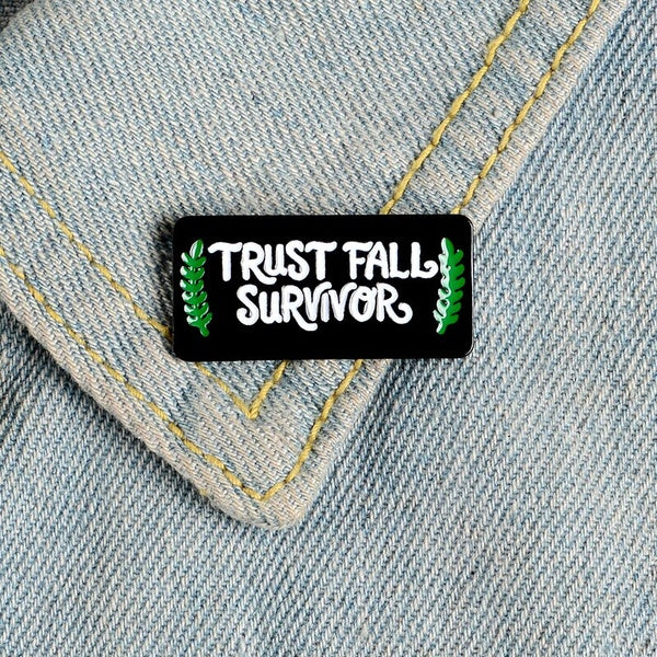 Trust Fall Survivor Pin