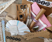 Torn Paper Art Craft Box with Tool Kit