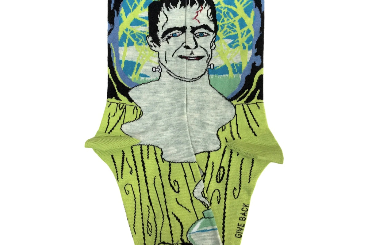 Frankenstein's Monster Socks from the Sock Panda (Adult Large)