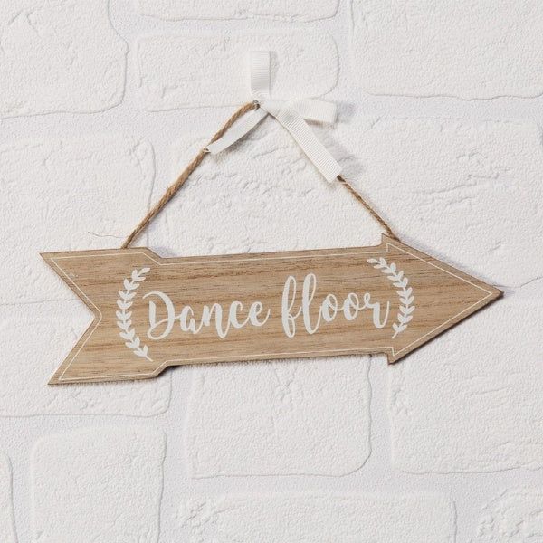 "Dance Floor" Wooden Wedding Sign