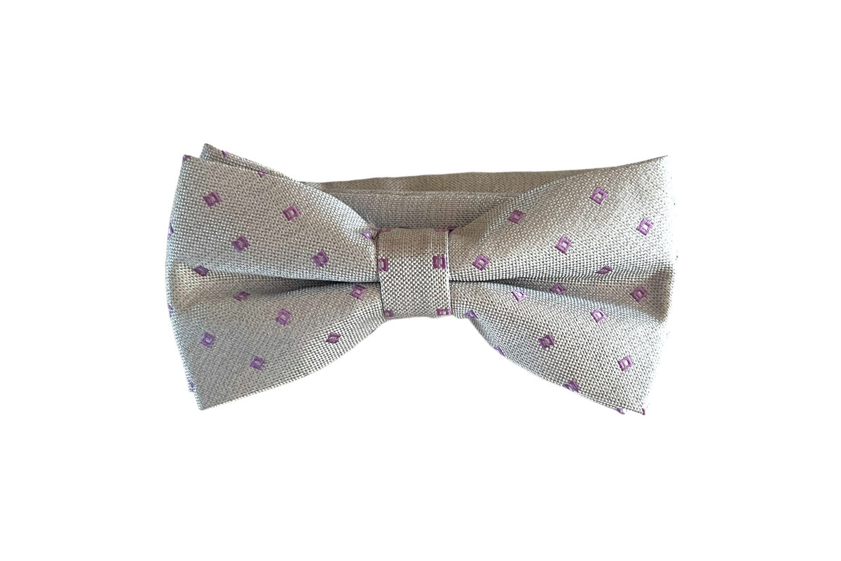 Grape Agate Bow Tie