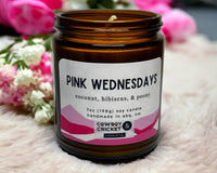 Pink Wednesdays Soy Candles and Melts - Coconut, Hibiscus, & Peony