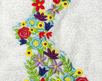 Easter Bunny Embroidered Towel