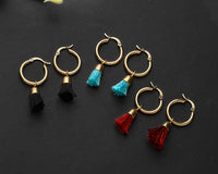 Gold Tassel Earrings