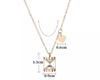 HOURGLASS AAA Cubic Zirconia Tarnish free Necklace