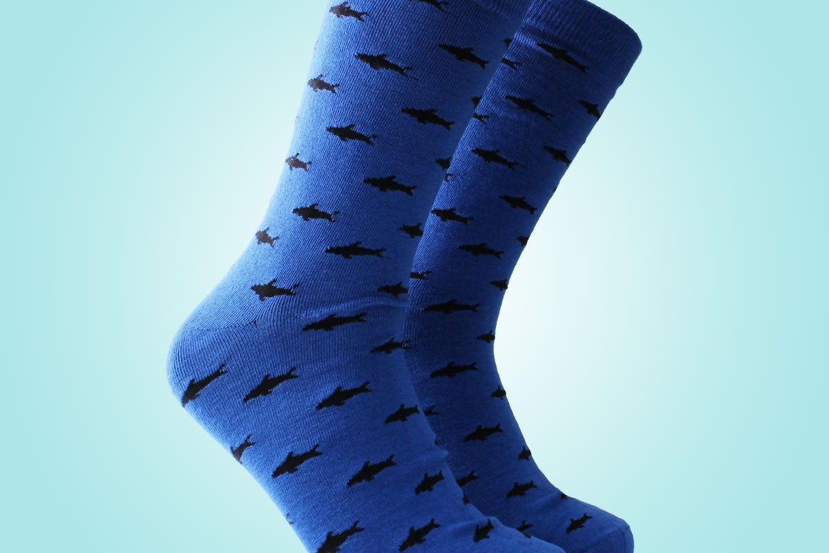 Shark Frenzy Sock - Men's