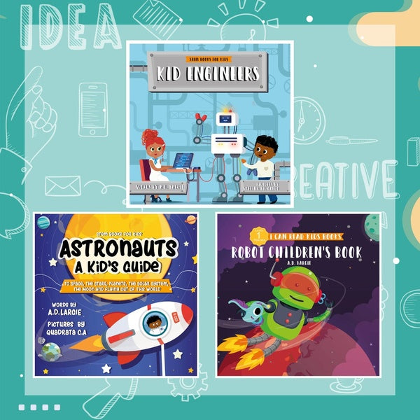 Stem Books For Kids: 3 Book series for kids ages 6-8 years old