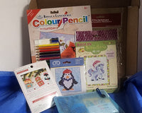 Kids Level 3 - Counted Cross Stitch & Punch Needle - Craft Subscription Box (Recommended Age 10+).