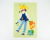 Ash & Pokemon Postcard