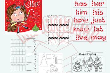 Candy Cane Math and Literacy Centers (Digital Add On)