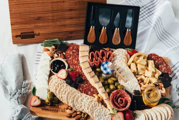 Charcuterie Kit + Handcrafted Wooden Board Bundles