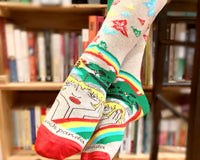 A Book Lovers Dream Sock with Butterflies from the Sock Panda (Women Sized)