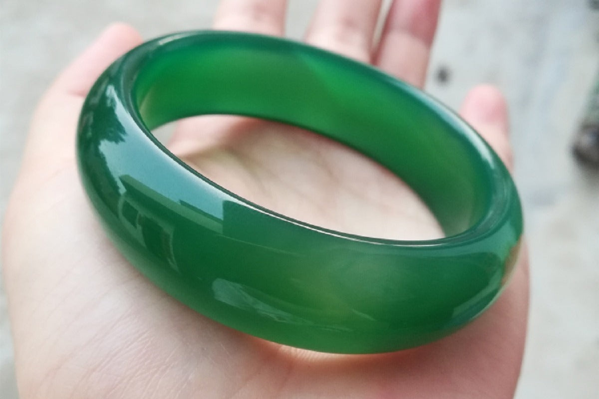 Emperor Lv Jade Bracelet