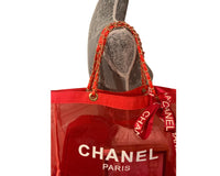 Red Mesh Chanel VIP Tote